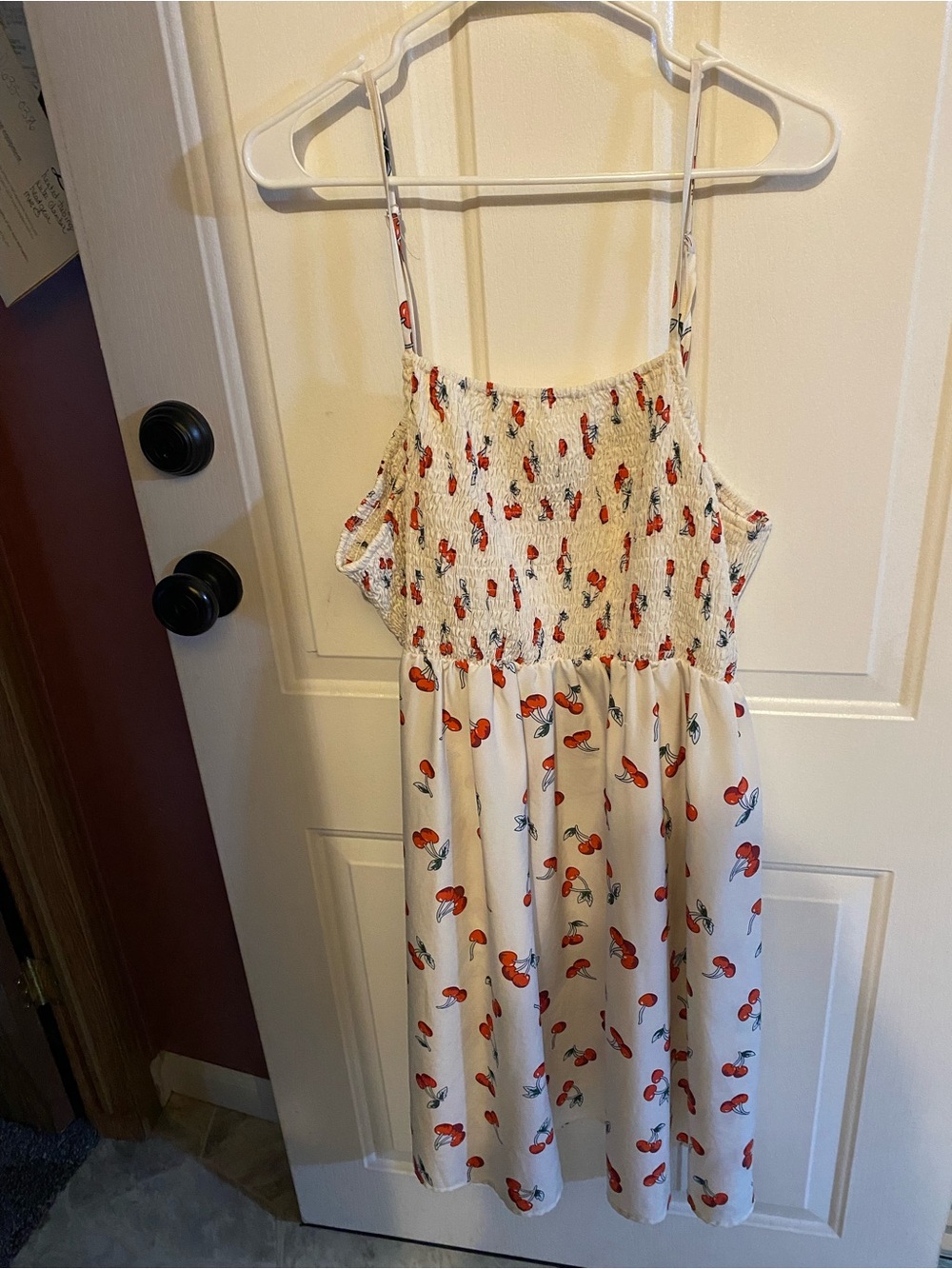 Women’s white Cherry Print Sundress